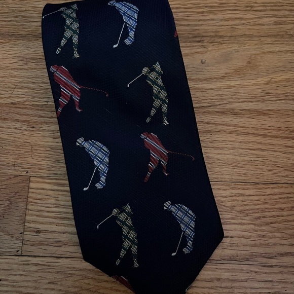 Nautica Silk Golf Necktie Multicolor Players on Black
Different Golf Strokes - Picture 3 of 4